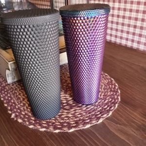 Like Starbucks set of two 24 oz studded tumblers